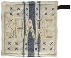 Mud Pie 4264563S Grain sack Topflappen, baumwolle, blau