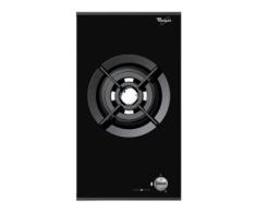 Whirlpool AKT 351/IX Integriertes Gasherd, Schwarz, Gasherd, Glas, Schwarz, Gusseisen, 3700 W