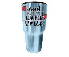 Spoontiques Weinglas, Edelstahl Lehrer 30 ounces blaugrün