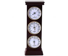 Koch Wetterstation, Maritim, stehend, Mahagoni, 36,0 x 11,5 x 6 cm