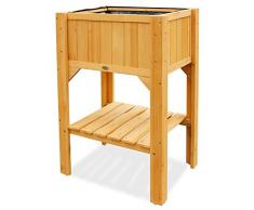 Habau 2853 Hochbeet Kompakt mit Ablage, gelb