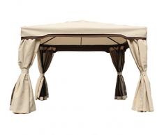 Dehner Pavillon Granada 3 x 3 m, Aluminium/Polyester, beige
