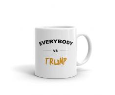 Everybody vs. Trump Anit Trump politischen 313 ml weiß Keramik Glas Kaffee Tee Tasse