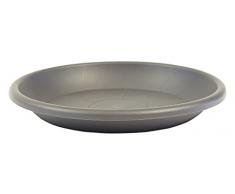 greemotion Blumentopfuntersetzer Anthrazit - Untersetzer Blumen mit 29 cm Durchmesser HÃ¶he 3,8 cm - PflanzkÃ¼bel Untersetzer aus Kunststoff - Pflanzenuntersetzer rund - Pflanzen-Untertopf