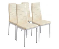 Albatros 2702 Milano 4 x Esszimmerstuhl, beige