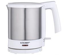 Cloer 4701 Wasserkocher / 2000 W / Trockengeh- und Überhitzungsschutz / innen liegende Füllmengenmarkierung / 1,5 Liter / mattierter Edelstahlbehälter