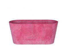 Artstone Pflanzgefäß Balkonkasten Claire, frostbeständig und leichtgewichtig, Pink, 38x16x17cm
