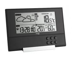 TFA Dostmann Pure Funk-Wetterstation, mit extra flachem Design, Wetterprognose, Außentemperatur, Raumklima