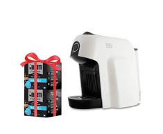 Bialetti Espressokocher für Kapseln aus Aluminium Bialetti il Caffè dItalia, White + 32 Kapseln gratis