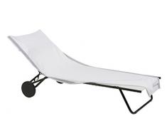 Lafuma Frotteeauflage für Miami Sonnenliege, 100% Baumwolle, weiß, 74 x 201 cm