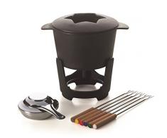 Brunch Time Fondue 10 tlg. Set Aosta schwarz