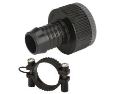 Gardena Sprinklersystem Adapter-Stück: Hahnanschluss-Stück, Zubehör für Gardena Pipeline und Sprinklersysteme, für druckstabile Schlauchverbindung, inkl. Schraubklemme zur Schlauchfixierung (1513-20)