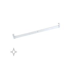Emuca - Beleuchtung für Kleiderschrank oder Garderobe, Kleiderstange für Kleiderschrank mit 4,8W-12V DC LED-Leuchtmittel und Bewegungssensor, Matt eloxiert Aluminium, L 858-1008mm