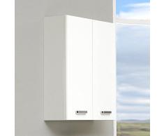 PELIPAL 359 Piolo Wandschrank, Holzdekor, Weià Hochglanz, 20,0 x 53,0 x 70,0 cm
