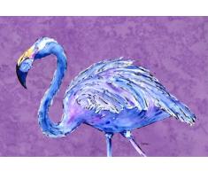 Caroline s Treasures 8874plmt Flamingo auf Lila Stoff Tisch-Sets, multicolor