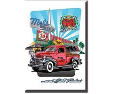 Mel s Drive-in und noch Truckin 5,1 x 7,6 cm Kühlschrank Magnet