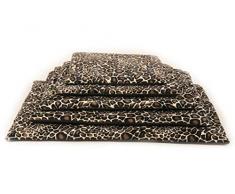 Comfort-Kussen 3BM3-BF-PAN Komfort Haustier Bett & Kistenmatte Lagerfeuer Panter, 75x50x3 cm, schwarz/braun/weiß