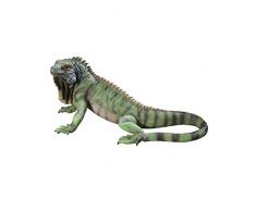 Design Toscano Iggy der Leguan Gartenstatue, Polyresin, Vollfarbe, 24 x 56 x 22 cm