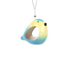 Wildlife World Vogelfutterstation für Blaumeisen, Keramik, Gelb