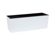 Lamela – Begonia Rattan Blumenkasten 19 x 56 x 19.5h: cm E5 weiß