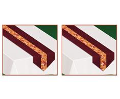 Beistle S90187AZ2 Tischläufer, Textil, mehrfarbig