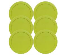 Pyrex Abdeckung für 4 Tassen, rund, für Glasschalen Edamame Green