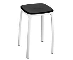 King Home s1407209/A Hocker, Polypropylen, 29 x 29 x 46 cm, Schwarz