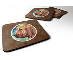 Caroline s Treasures 7013 FC Bloodhound Schaumstoff Untersetzer (4 Stück), 8,9 cm Multicolor