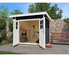 weka Gartenhaus 179 Gr. 3, anthrazit, 28 mm, DT