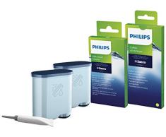 Philips Wartungskit CA6707/10 Rundum-Pflegeset für Kaffeevollautomaten (enthält AquaClean Wasserfilter), Mehrfarbig