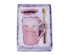 Jumway Kaffeetasse mit Aufschrift „Not a Day Over Fabulous“, ideales Geschenk für Frauen, BFF, beste Freunde, Kollegen. Ehefrau, Mutter, Tochter, Schwester, Tante 414 ml, Rosa