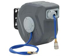 vidaXL 143254 Druckluftschlauch Aufroller Automatisch 3/8 Trommel Schlauchtrommel, Grau