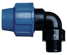 Cornat Bewässerungssystem Winkel PE-Rohr, Ø 32 mm, 1 Zoll Aussengewinde, Polypropylen, für Kaltwasser