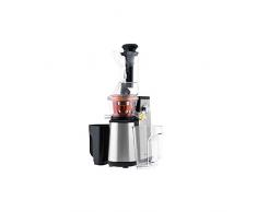 H.Koenig GSX18 Entsafter / Slow juicer / 1 L Fassungsvermögen / 400 W / Tropfstopsystem / mit Tresterbehälter / Edelstahl / schwarz