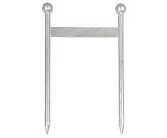Esschert Design Schuhschaber- Erdspieß galvanisiert aus verzinktem Carbonstahl, 24,8 x 3,3 x 39,2 cm