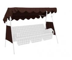 Angerer Sonnendach für Hollywoodschaukel, Polyacryl, braun, 200x120x1 cm, 807/10