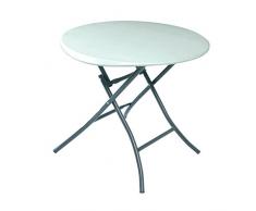 Lebenslange 80423 2,7 Ft (0,83 m) Klapptisch rund – Weiß