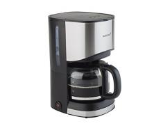 Korona 10252 Kaffeemaschine schwarz-Edelstahl – Filter-Maschine, mit Glaskanne, 10 Tassen, 900 Watt