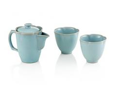 TEASOUL B6021247 Set Mit Teekanne Und 2 Bechern, blau
