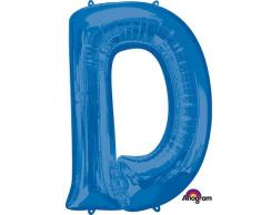 Anagram Folienballon 35407 Buchstabe D, 86,4 cm blau