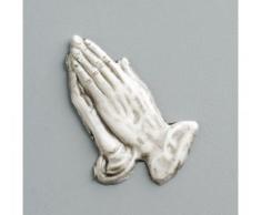 efco Betende HÃ¤nde Wachs Dekoration, WeiÃ/Grau, 50Â x 20Â mm