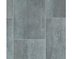 Bodenbelag PVC Vinyl Fliesenoptik Auslegware Fliese Braun-Grau 200 x 400 cm. Weitere Farben und Größen verfügbar