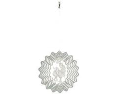 NATURES MELODY - Cosmo Windspiel HAHN, ca. 5 Zoll / ca. 12 cm, silberfarben