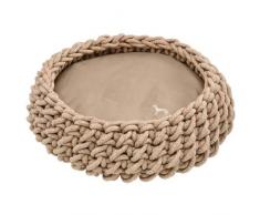 LINZ Hundekorb, Tau-Material, geflochten, 50 x 50 cm, natur