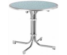 BEST 26538088 Tisch Boulevard rund, Durchmesser 80 cm, silber
