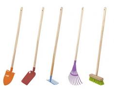 Windhager Kinder Werkzeug Set 5 Teilig, Garten-Geräte Kinder, Kinderspielzeug für Garten, Gartenwerkzeug Kinder, Gartenwerkzeug-Set, 93351