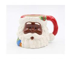 Coso 56565 African American Santa Kaffeebecher keramik Rot/Weiß/Schwarz