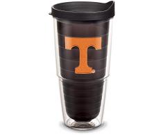 Tervis Tennessee University-Emblem Becher mit schwarzem Deckel University of Tennessee 24oz Quarzfarben