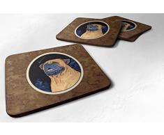 Caroline s Treasures ss8672fc Bullmastiff Schaumstoff Untersetzer (4 Stück), 8,9 cm H x 8,9 cm W, multicolor