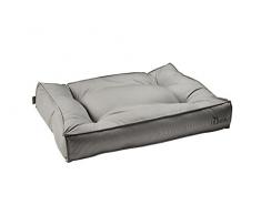 HUNTER Lancaster Hundebett, gesteppt, gemustert, weich gepolstert, 70 x 50 cm, grau